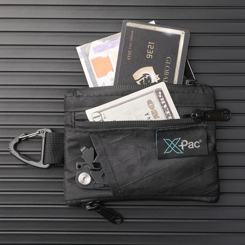 EDC 5-Pocket Multi Pouch X-PAC Wallet Keychain Coin Pouch Organizer Utility Pouch for Cards, Coins, Bills, Keys Mens Wallets
